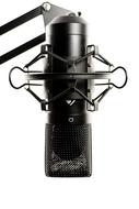 black Studio Microphone close up