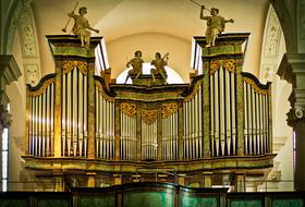 decorated organ in a church