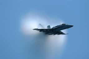 sound barrier of navy jet
