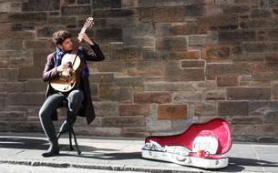 goodly Street Musician Guitar, edinburgh