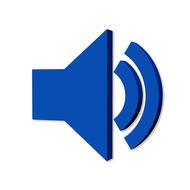 blue volume symbol