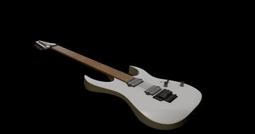 guitar electric white drawing