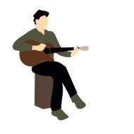 music guitar playing