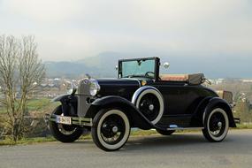 black Auto Oldtimer