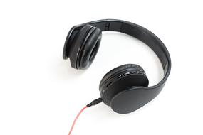 electronic Headphones on white
