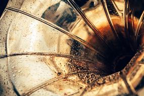 drops of water on horn of gramophone