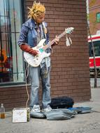 Musician Guitar on street