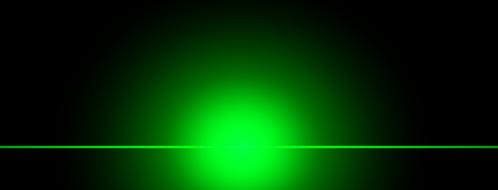 green sound wave on a black background