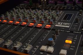 black console for sound recording