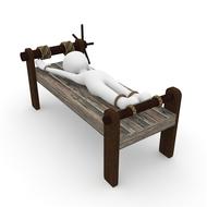 medieval torture as 3d illustration