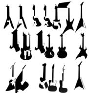 electric guitar instruments drawing