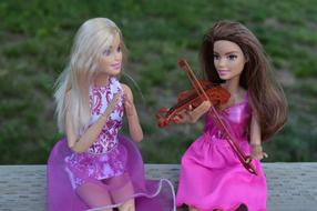 Violin Barbie dolls