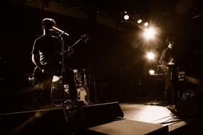 Rock singers concert