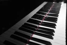 Piano instrument keys