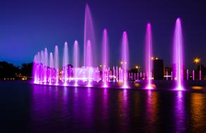 fountains in Warsaw