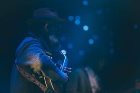 musician in the dark
