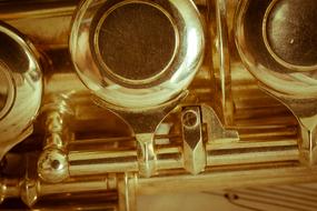 gold Flute Musical Instrument