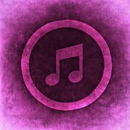 musical note characters pink drawing