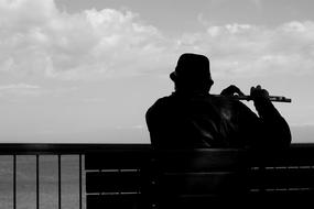 Musician Playing flute