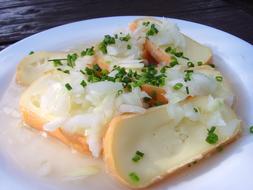 Limburger cheese on a plate