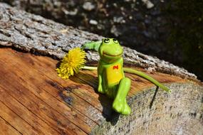 Frog Funny Figure green