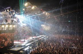 view of the big concert Kiss Rock Heavy