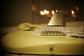 Guitara Music candle