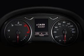 modern Audi dashboard