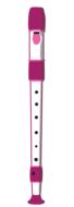 pink and white flute