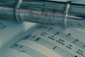 silver Flute Musical Instrument