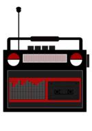 vintage radio tape as an illustration