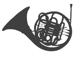 horn bugle music drawing