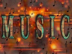 music clef background