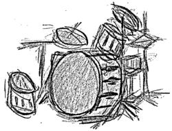 drum drums jazz drawing