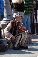 Elderly Man playing Violin