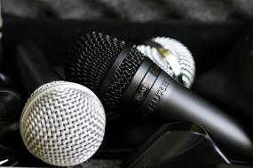 Microphone Musical grey black