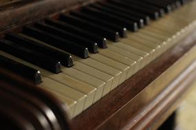 keys of Antique Piano