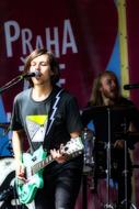 young rock musician on stage, Concert, czech, Prague