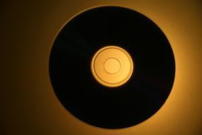 Cd Disc Music gold drawing