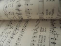 piano music book