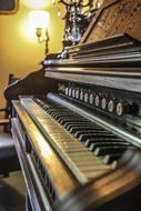 keyboard of old time Organ