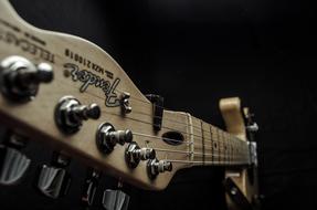 guitar keys close up