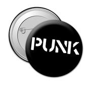 punk rock music badge