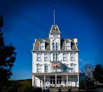 facade of victorian Building, usa, connecticut, east haddam