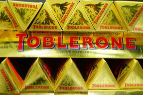 stack of Toblerone Chocolates