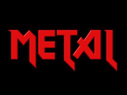 metal rock music text drawing