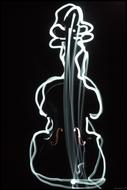 Violin Music light Painting