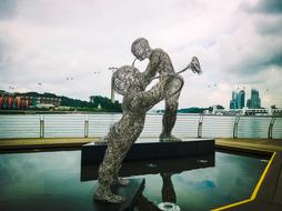 Sculpture Art Metal kid