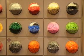 Round Colorful Lego plastic