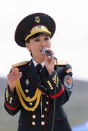 portrait of Military Singer Female